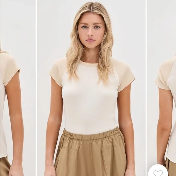 Vince Raglan Color Block Tee - Picture 2 of 6